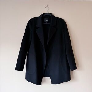 $817 Theory Sileena Winsome 2 Wool / Cashmere Black Women's Blazer Coat